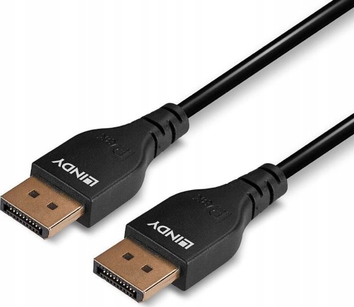 Kabllo DisplayPort LINDY 36463, 3m, audio video, e zezë
