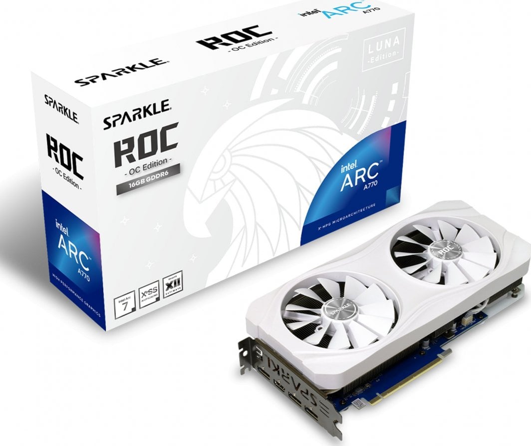 Графичка картичка Sparkle Arc A770 ROC Luna White 16GB GDDR6