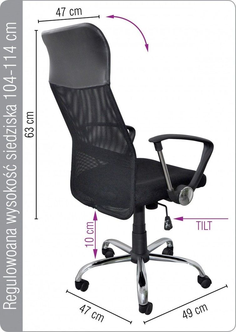 Karrige zyre Office Products, e zezë