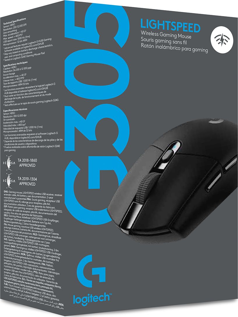 Maus wireless Logitech G305 LightSpeed (910-005282), i zi