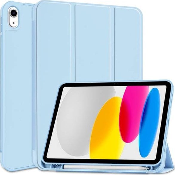 Mbulesë tablet Tech-Protect SC Pen, për iPad 10.9" 2022, me vend për Apple Pencil, blu e çeltë