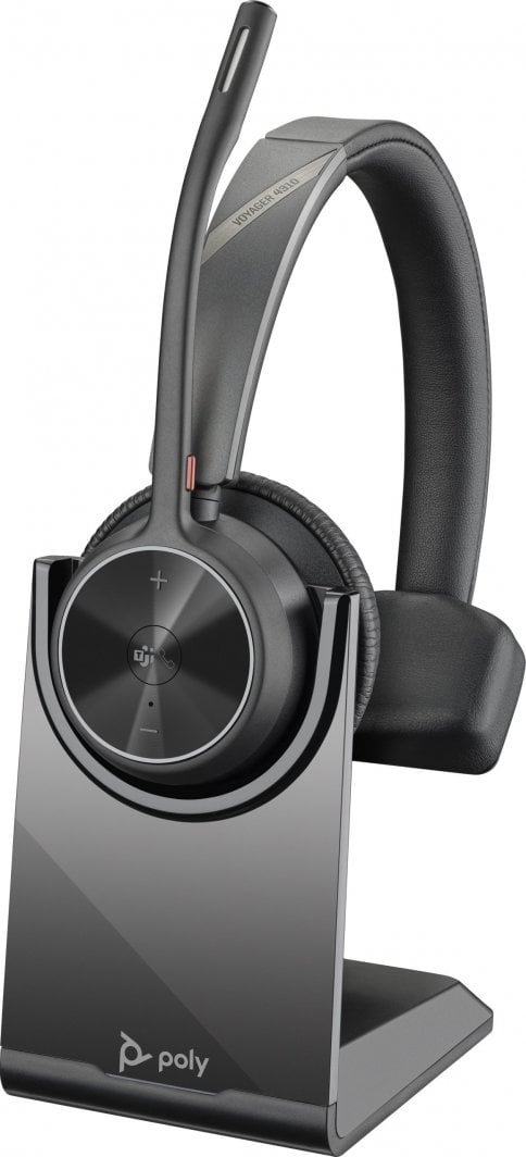 Kufje pa tela Poly Voyager 4320, Bluetooth, me mikrofon, të zeza