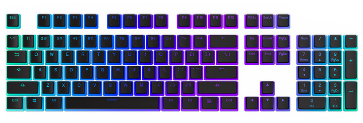 Taste Endorfy KC104, 104 copë, PBT, të zeza