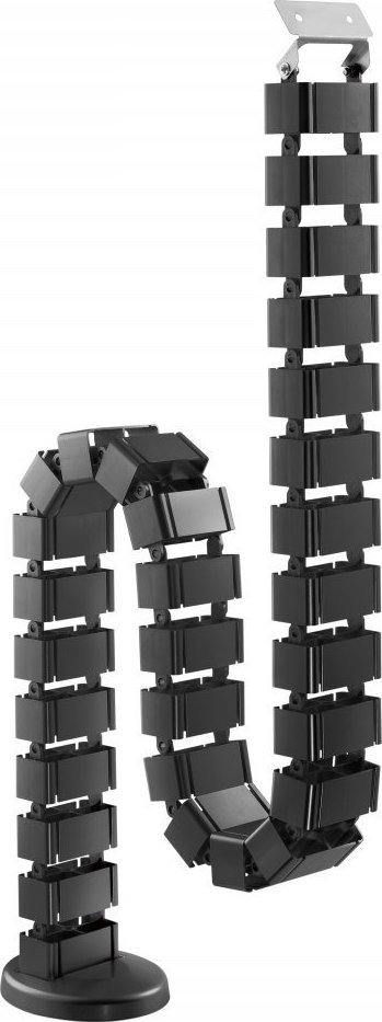 Organizues kabllosh Powerton WP, kanal i rregullueshëm, 1.3 m, i zi