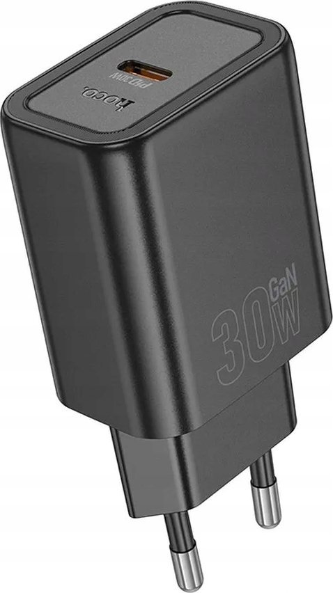 Karikues rrjeti Hoco N62, Type C PD QC, 30W, i zi