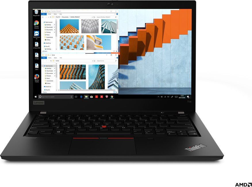 Laptop Lenovo ThinkPad T14, 14", Ryzen 7, 16GB RAM, 256GB SSD