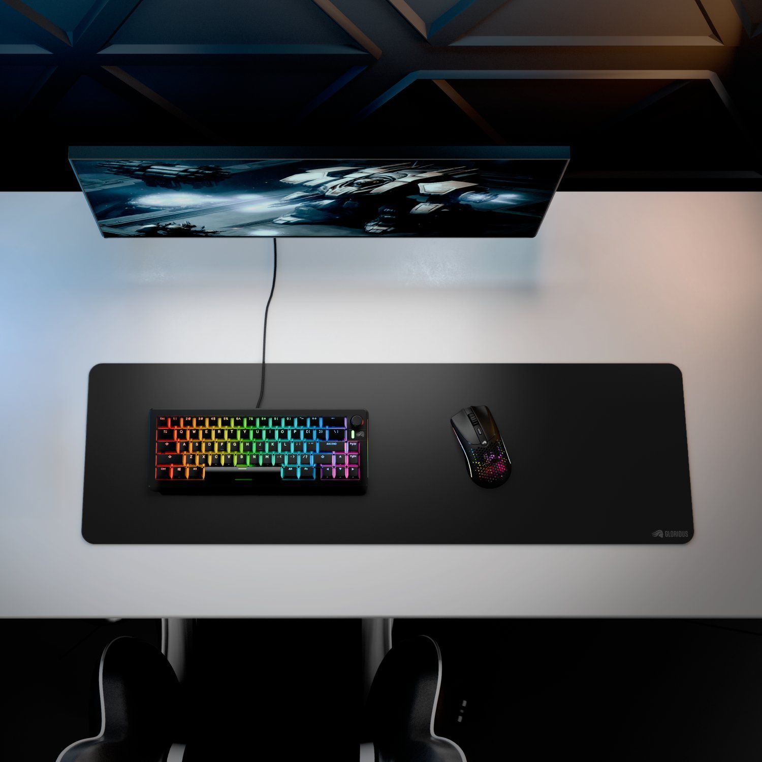 Mousepad gaming Ducky GMP 2 Edgeless Cloth, L Extended, i zi