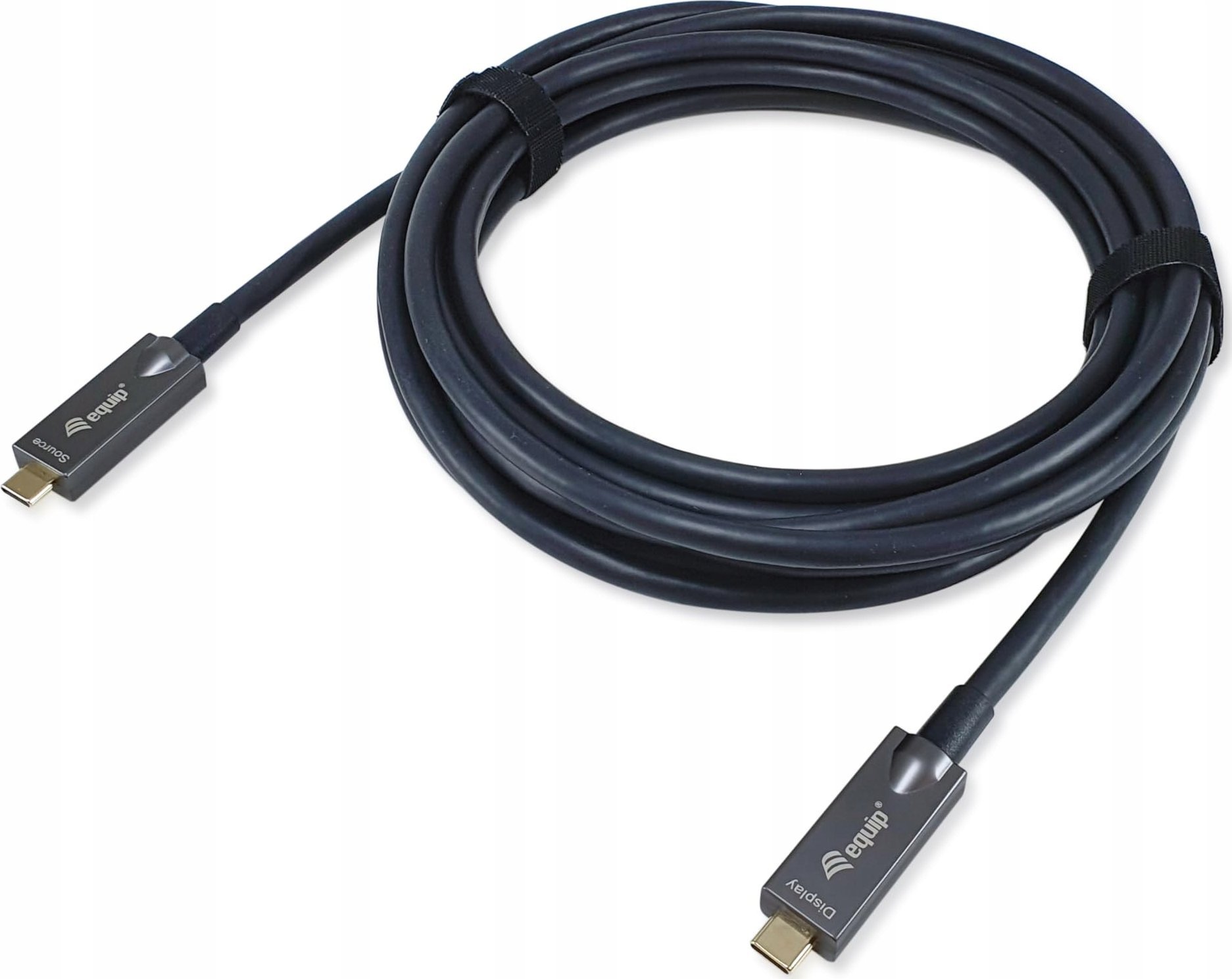 Kabllo USB C në USB C Equip, 5m, 4K 60Hz, 60W, e zezë