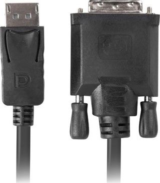 Kabllo Lanberg DisplayPort në DVI D, 1.8m, Full HD, e zezë