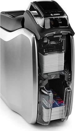 Печатач за пластични картички Zebra ZC300, двострано печатење, 300 dpi, USB LAN