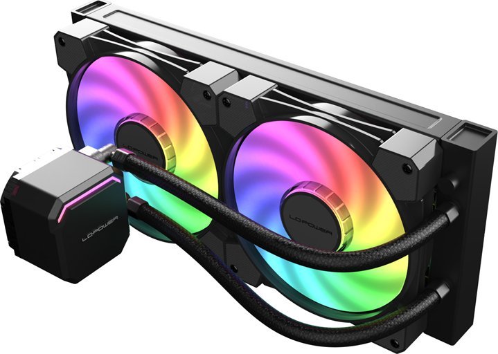 Ftohës uji për procesor LC-Power LC-CC-240-B-ARGB, radiator 240mm, ARGB, i zi