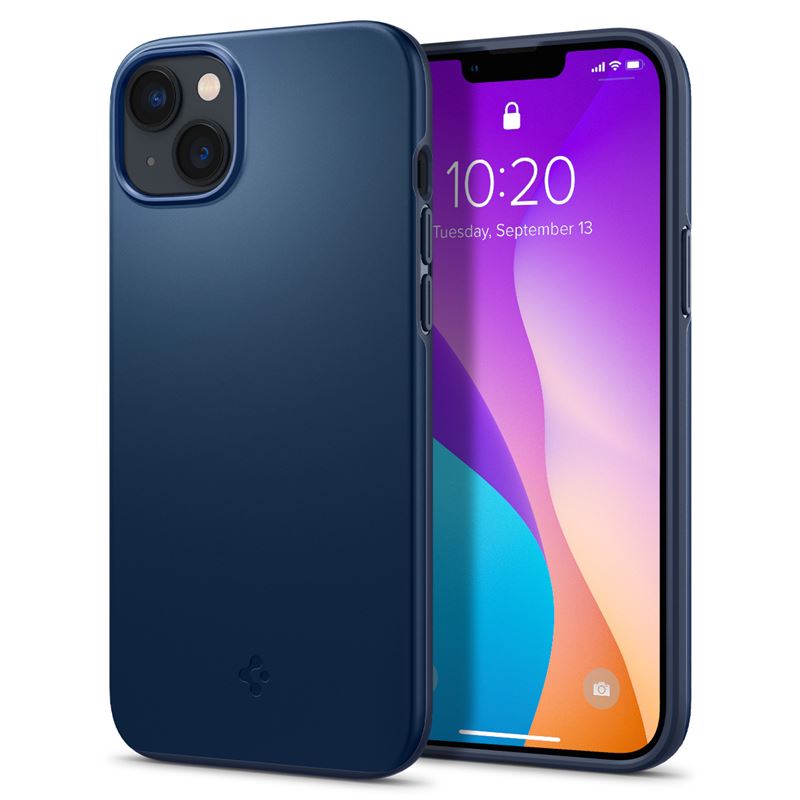 Mbështjellës për iPhone 14 Plus Spigen Thin Fit, i kaltër