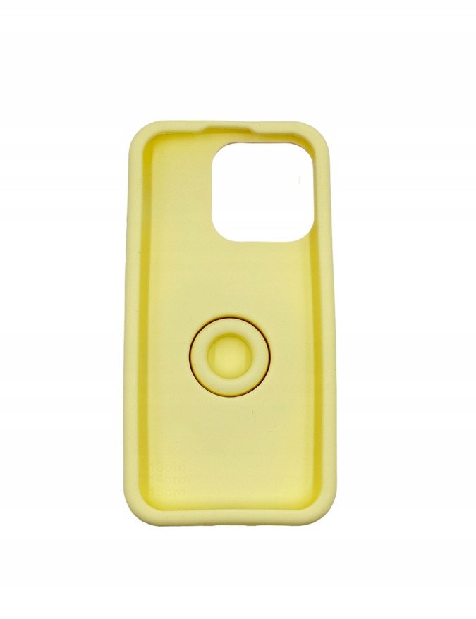 Mbështjellëse 3D me pretzel dhe stand për iPhone 14, silikoni, e kafe