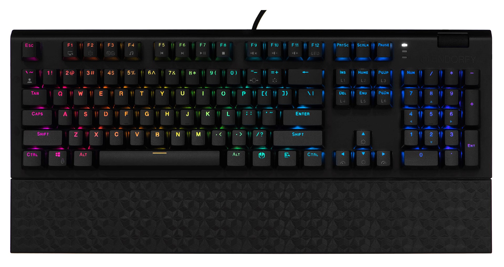 Tastierë mekanike Gaming Endorfy OMNIS, USB, Kailh Brown, RGB, e zezë