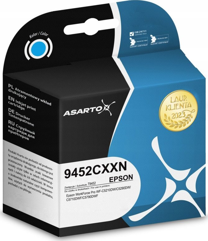 Bojë printeri Asarto për Epson C13T945240, 10000 faqe, cyan