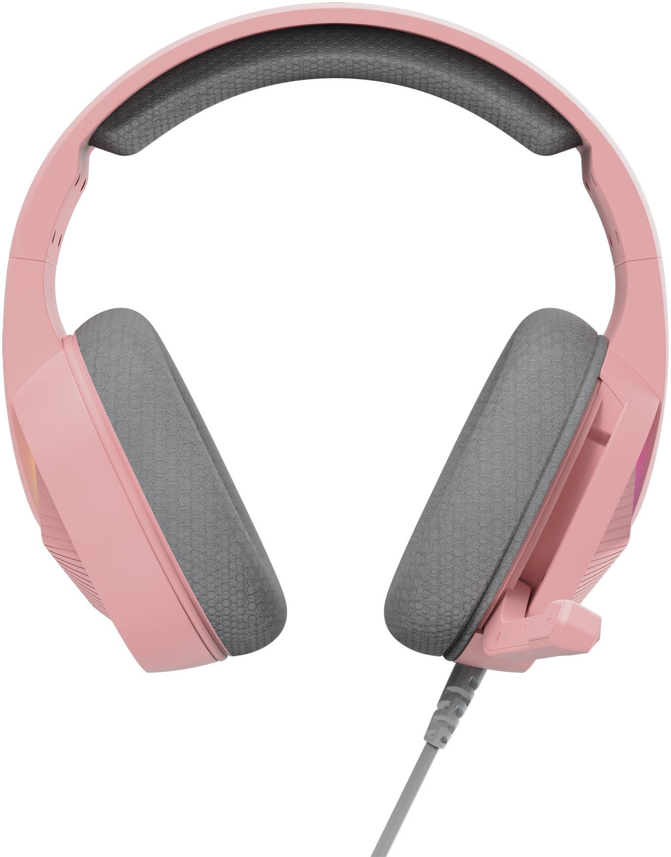 Kufje gaming Marvo TACTIC 40, me mikrofon, USB, me ndriçim, rozë