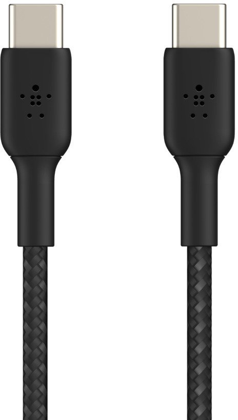 Kабел USB C Belkin CAB004BT2MBK, 2 m, плетен најлон, црн