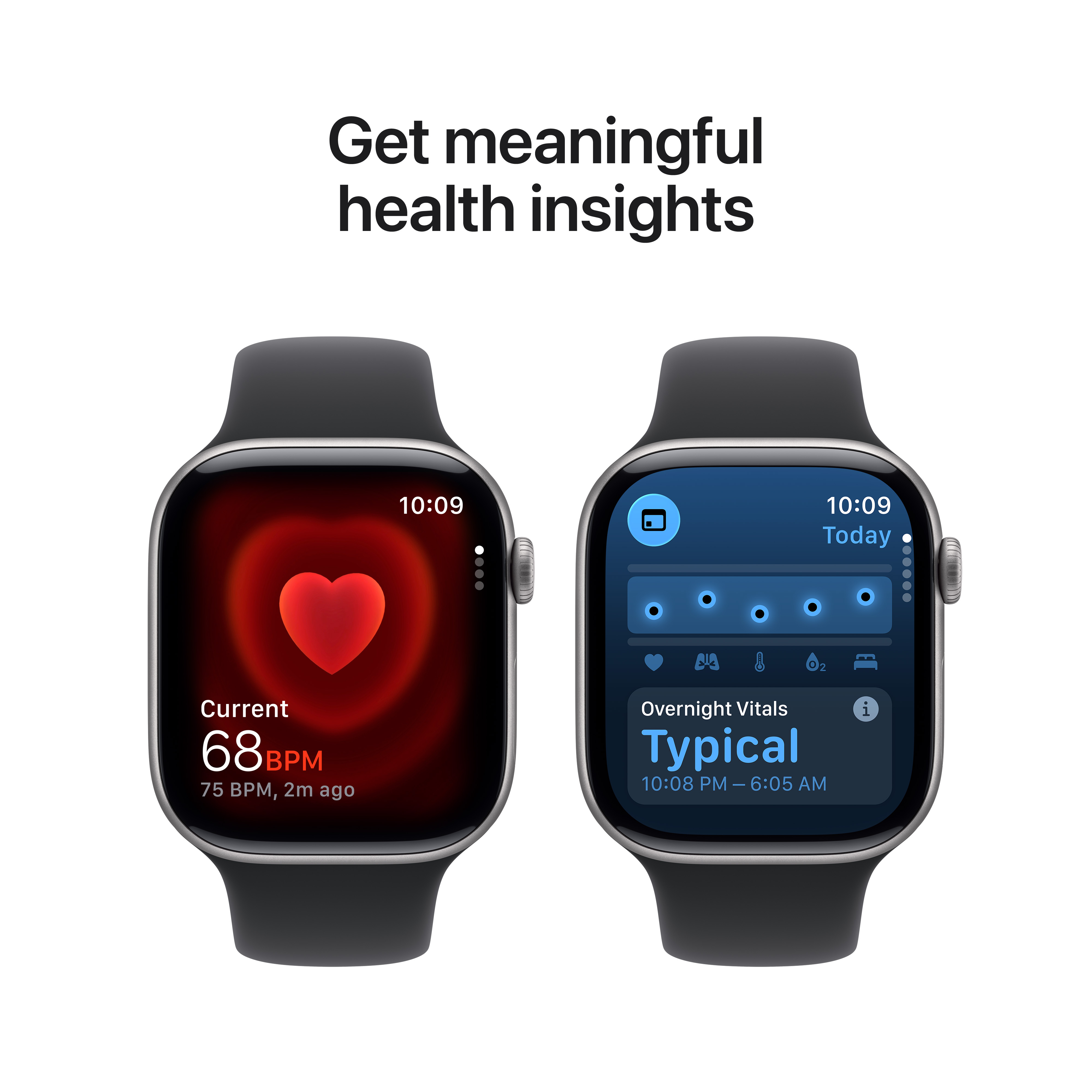 Apple Watch Series 11 GPS 46mm Space Grey Aluminium Case with Black Sport Band, S/M