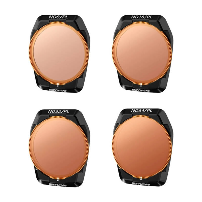 Filtra droni Sunnylife A3S-FI927, set 4 copë ND/PL, për DJI Air 3S, ngjyrë bronzi