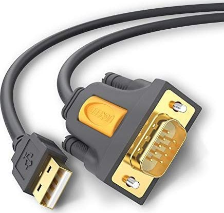Kabllo USB në RS232 UGREEN, DB9 9 pin, 2m, e zezë