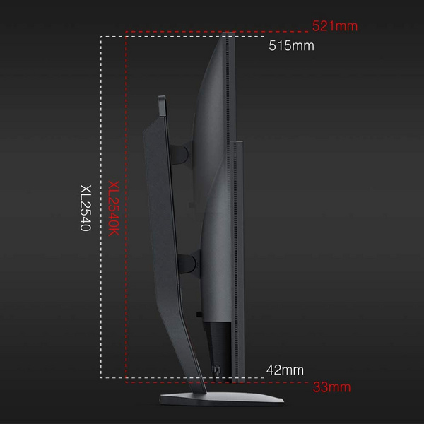 Monitor BenQ ZOWIE XL2540K, 24.5", 240Hz, i zi
