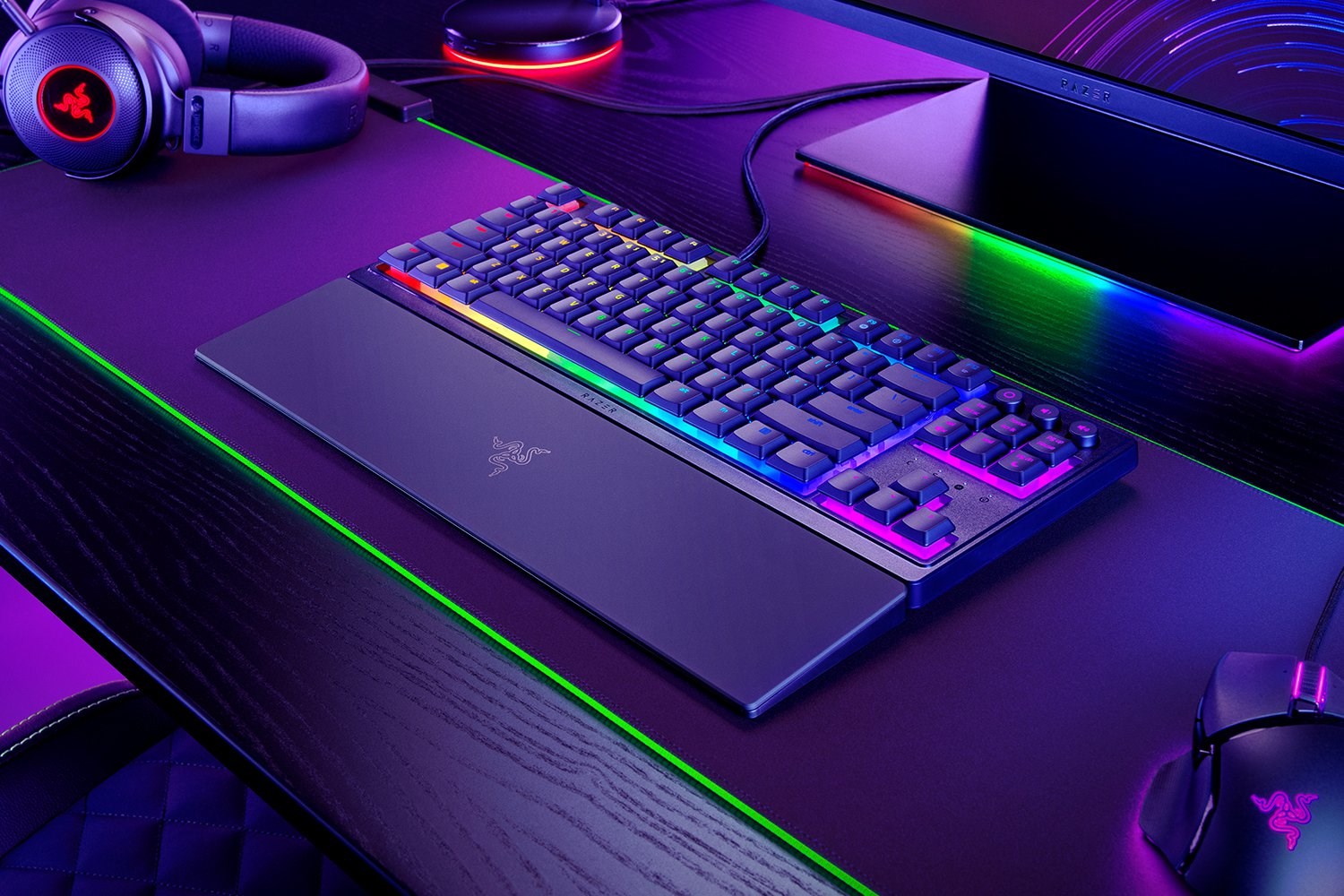 Tastierë Razer Ornata V3 Tenkeyless, QWERTZ, e zezë