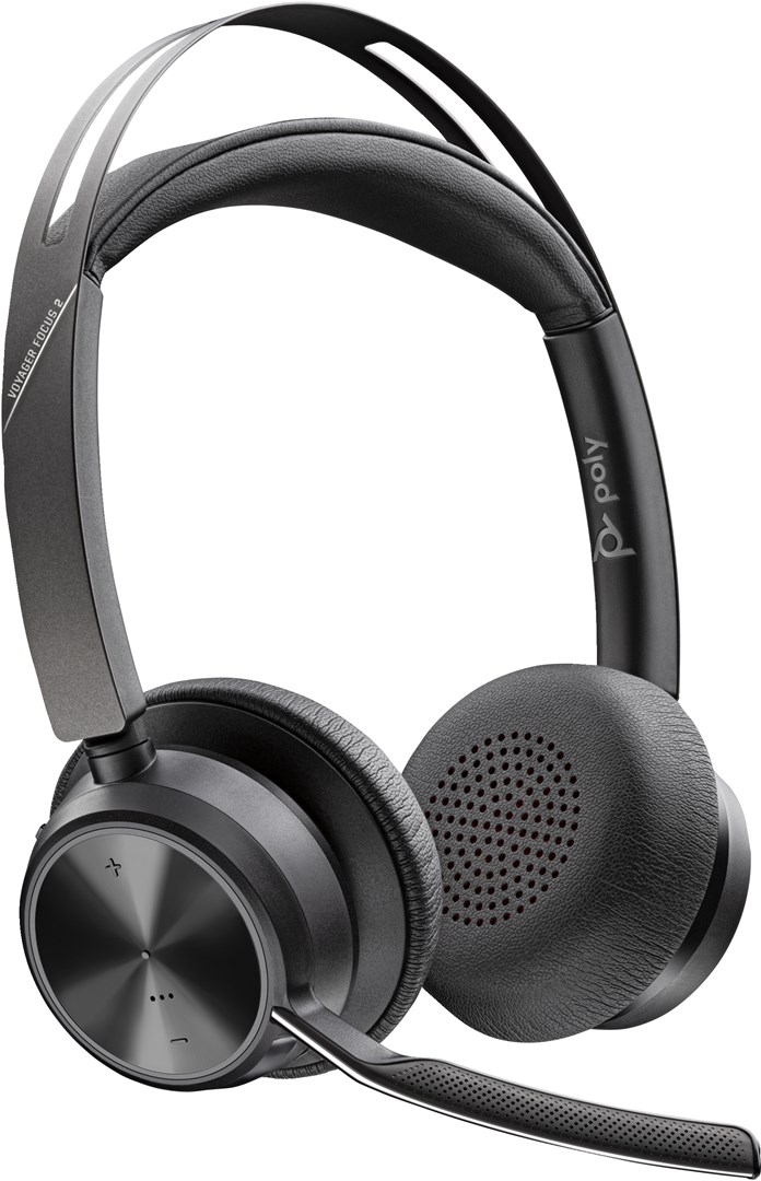 Kufje Poly Voyager Focus 2 UC, Bluetooth 5.1, USB-C, e zezë