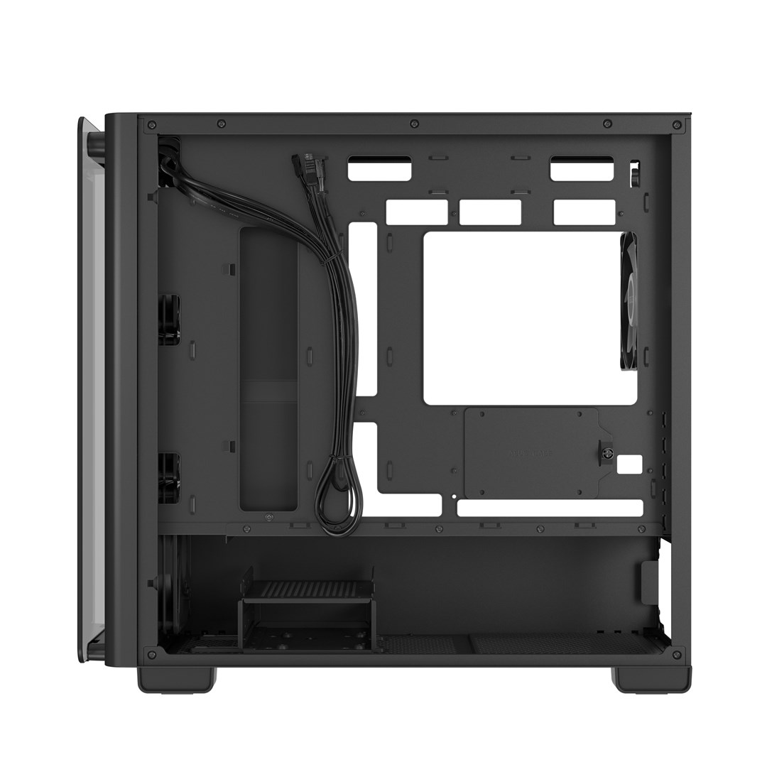 Kutia PC ASUS A23 PLUS Mid Tower, ARGB, xham i temperuar, e zezë
