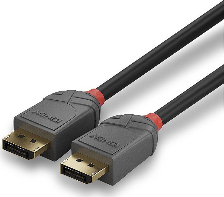 Kabllo DisplayPort Lindy, 7.5m, DP 1.2, i zi