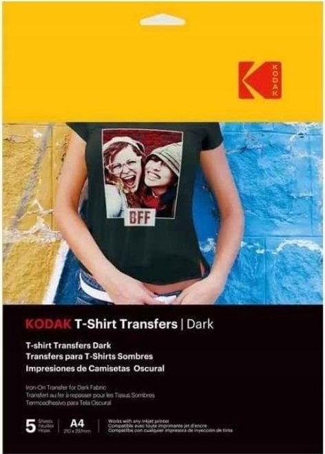 Letër transferuese për bluza Kodak CAT 3510-553, A4, 5 fletë, për pëlhura të errëta