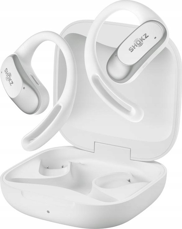 Kufje wireless SHOKZ OpenFit Air, Bluetooth, ear hook, të bardha