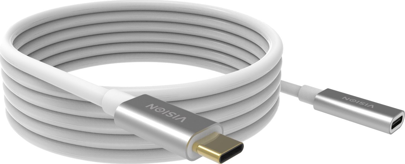 Kabllo USB C Vision TC 2MUSBCEXT, 2 m, USB 3.2 Gen 2, e bardhë