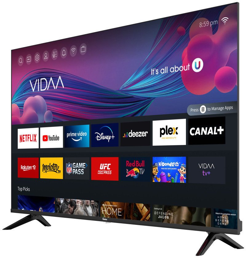 Televizor Šilelis TV-552, 55", 4K UHD, Smart VIDAA, i zi
