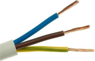 Kabllo fleksibël Elektrokabel OMY, 3x1mm², i zi