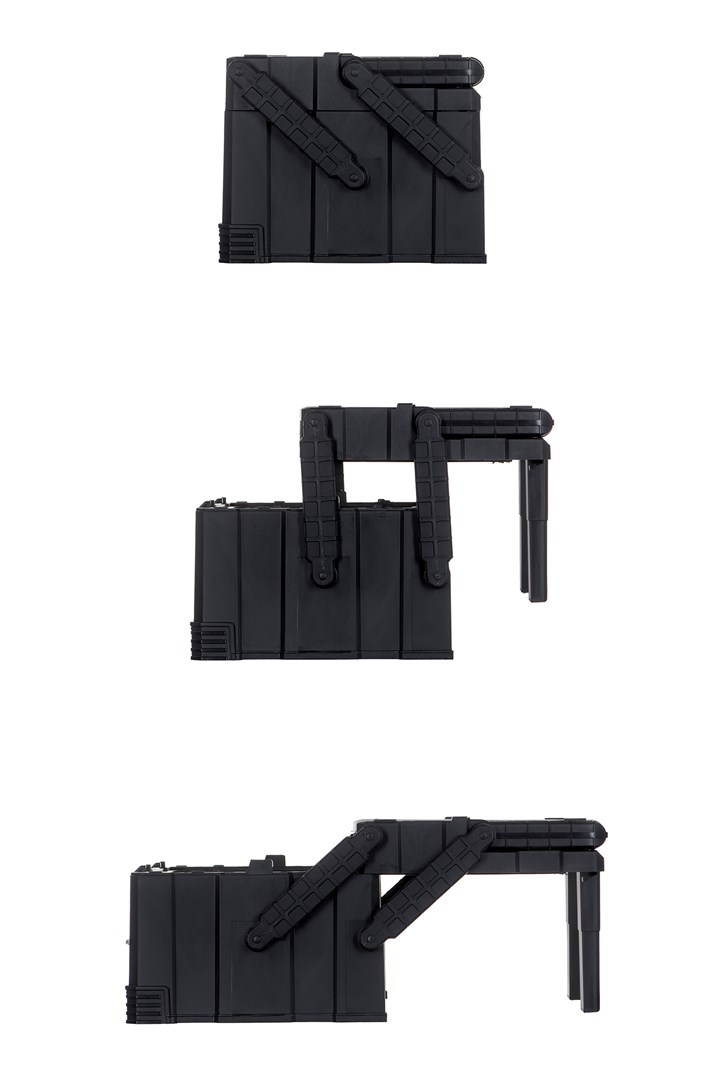 Kuti veglash Keter Tool Box 237785, cantilever, dorezë metalike, gri