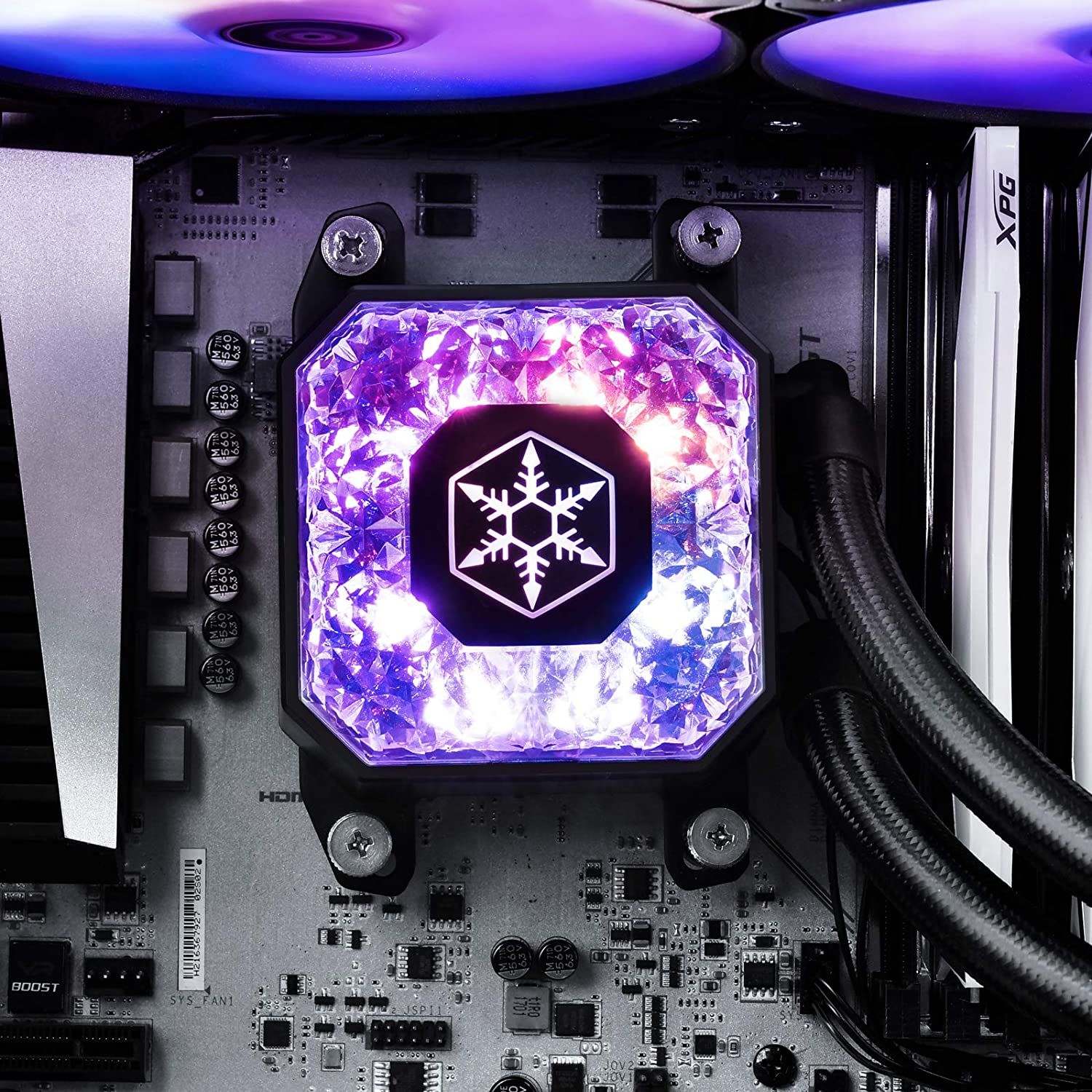 Ftohës ujor SilverStone IceGem 280 SST-IG280-ARGB, radiator 280mm, ARGB, i zi