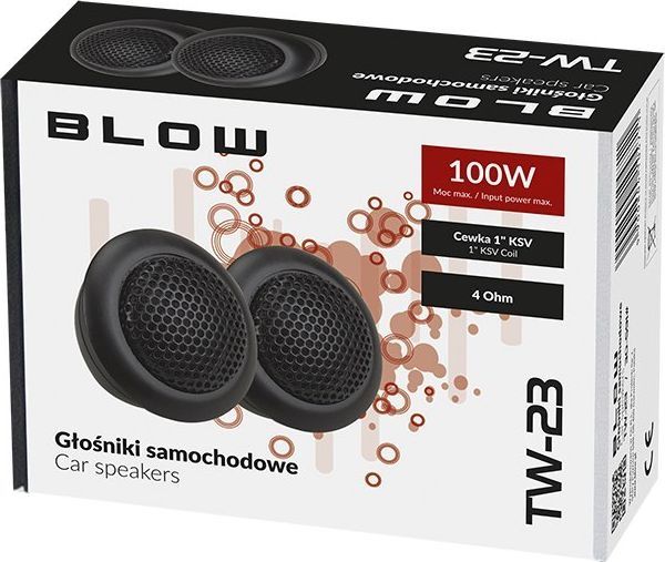 Altoparlantë tweeter makine Blow TW-23, 100W, 4 Ohm, të zinj