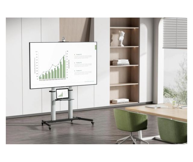 Stendë mobile për TV Serioux 44-610TW, 60"-100", ngarkesë 100kg, e zezë