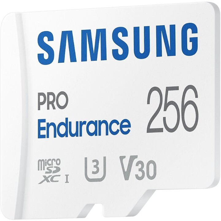 Мемориска картичка Samsung Micro SDXC 256GB PRO Endurance UHS-I U3 (класа 10) + SD адаптер