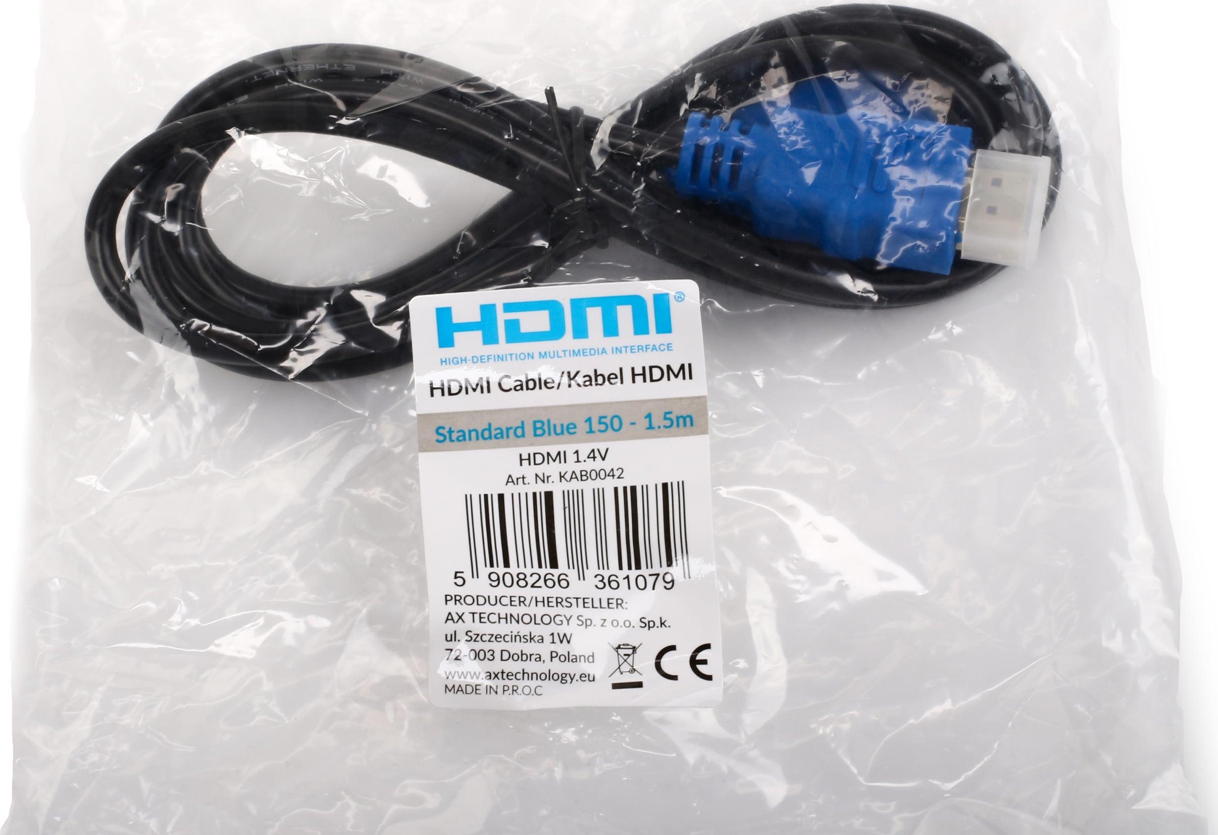 Kabllo HDMI Opticum 27945, HDMI në HDMI, 1.5m, e zezë