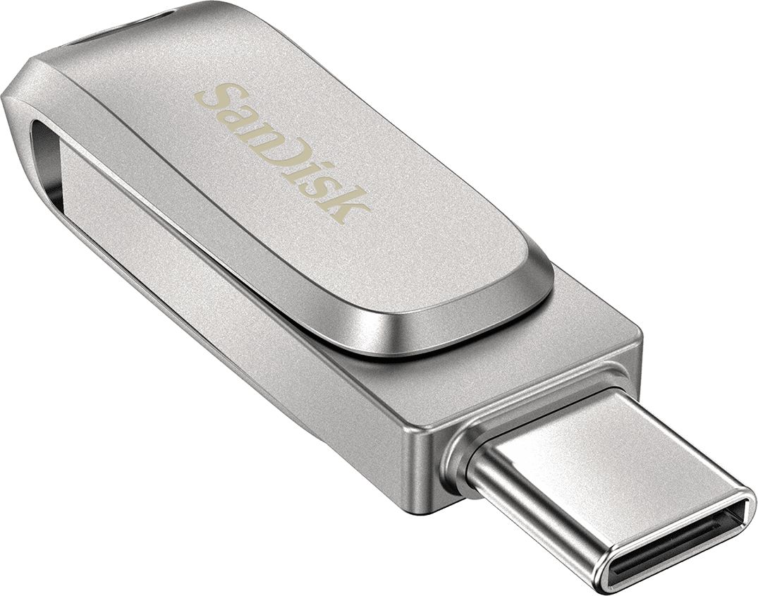 USB SanDisk Ultra Dual Drive Luxe, 512GB, USB Type C dhe USB A, metalike