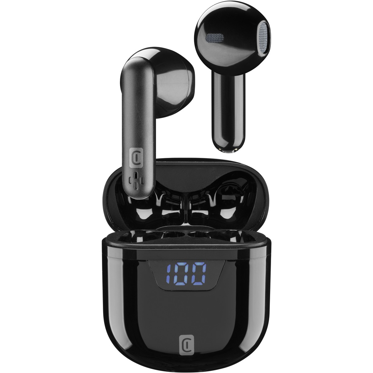 Dëgjuese Buds Cellularline seek btseektwsk, wireless, Mic, të zeza