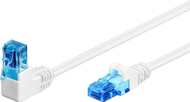 Kabllo rrjeti Goobay CAT 6A, 5m, RJ45 90°, e bardhë