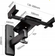 Mbajtëse murale për altoparlantë Art G-10, 20 kg, set 2 copë, e zezë