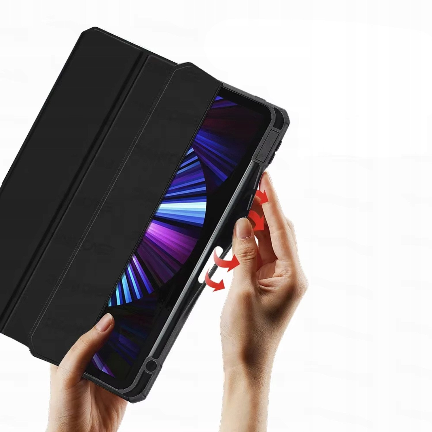 Kollf iPad Air 13 2024, Hard Crystal, funksion sleep wake, jeshil