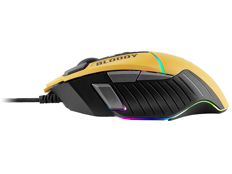 Maus gaming A4Tech Bloody W95Max Sports, 12000 CPI, RGB, jeshil lime