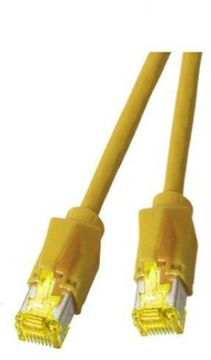 Мрежен кабел EFB Elektronik Datwyler 7702, RJ45 S/FTP, Cat.6A, 1m, жолт