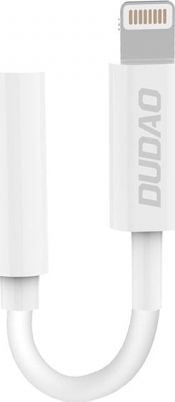 Përshtatës USB Dudao Lightning - Jack 3.5mm, i bardhë