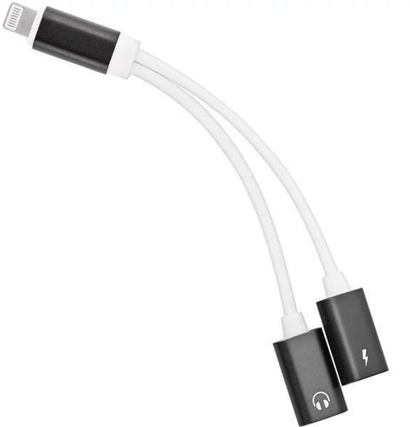 Përshtatës PremiumCord Lightning në 3.5mm jack audio + karikim Lightning 