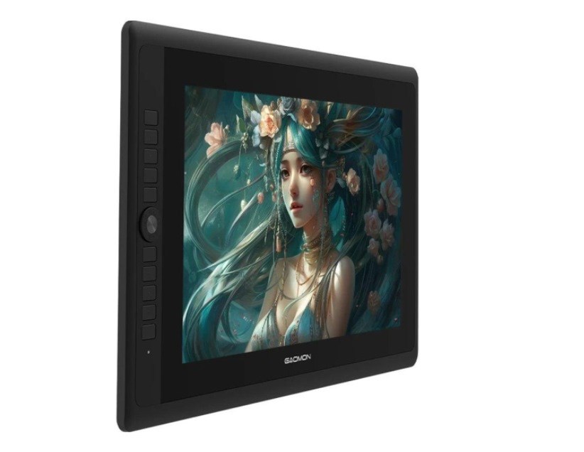 Tablet grafik GAOMON PD156 PRO, 15.6", Full HD, USB Type-C, i hirtë/i zi